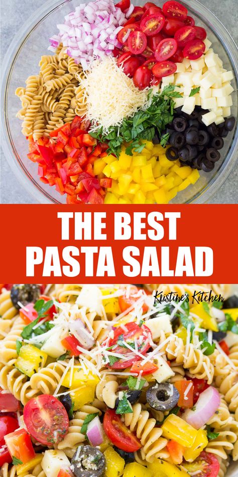 Best Italian Pasta Salad, Best Italian Pasta, Italian Pasta Recipe, Vegetarian Pasta Salad, Healthy Pasta Salad Recipes, Italian Pasta Salad, Cold Pasta Salad Recipes, Healthy Pasta Salad, Vegetarian Salad Recipes