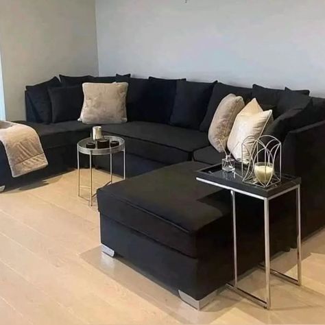 We are selling Brand new Beds with mattress,Sofa sets, Sofa Beds, dining table coffee ☕ Table, chairs, wardrobes, TV stands and furniture accessories at affordable price with free home delivery all Uk What's app for quick order and details https://wa.me/+447598982755 ▪️Home Delivery Service ▪️Cash on Delivery ▪️Warranty ▪️Brand New Product ▪️Factory sealed product. ▪️More Colors available Inbox to see more colors and designs and price Feel free to PM me❤️ #bedframes #bedforsale #bedding #b... Black L Sofa, Black Sofa Cushion Ideas, Black L Shape Sofa, Black L Shaped Couch, U Couch, Black Corner Sofa, Black Living Room Decor, Black Living, Shape Sofa