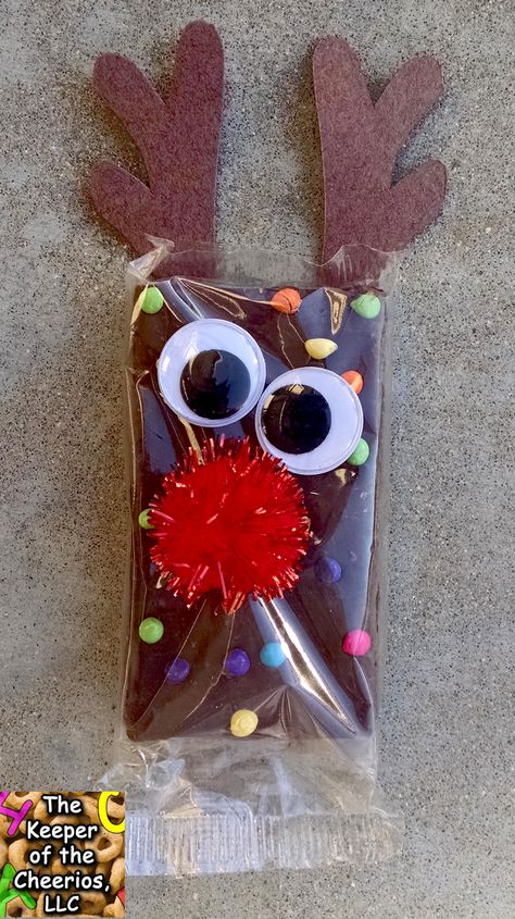 Rudolph Reindeer Brownies | Reindeer Brownies, Reindeer Brownie, Rudolph Reindeer, Kids Christmas Party, Christmas School, 12 December, Christmas Classroom, Christmas Goodies, Christmas Crafts For Kids