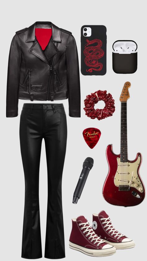 #guitar #guitarist #outfit Guitarist Outfit, Fnaf 2, Guitarist, Guitar, Pins