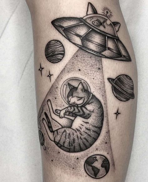 Tattoo Ideas And Meanings, Sloth Tattoo, Rat Tattoo, Ufo Tattoo, Universe Tattoo, Minimal Tattoo Design, Galaxy Tattoo, Alien Tattoo, Space Tattoo