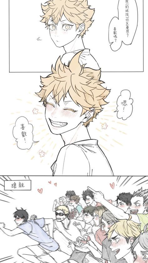 Hinata X All, Adorable Anime, Kageyama X Hinata, Haikyuu Kageyama, Anime Funny Moments, Haikyuu Funny, Haikyuu Manga, Haikyuu Fanart, Stray Dogs Anime