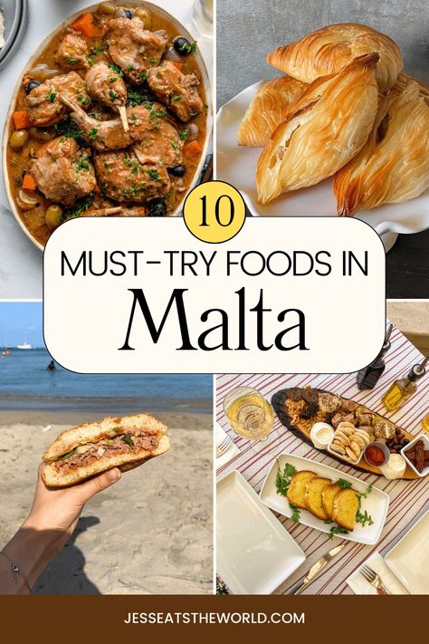 Traditional Maltese Foods: 10 Popular Foods to Try in Malta - Jess Eats The World Malta Food Recipes, Maltese Food Traditional, Maltese Food Recipes Malta, Malta Food Guide, Maltese Food, Malta Restaurant, Maltese Recipes Malta, Beef Olives, Malta Food