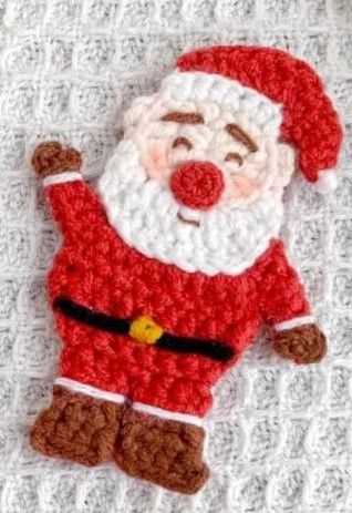 SANTA CLAUS – Crochet Applique – Free crochet pattern – Carmen Crochet Santa Crochet Applique, Crochet Grinch Applique Free Pattern, Free Crochet Christmas Applique Patterns, Crochet Christmas Motifs Free Pattern, Crochet Santa Applique Free Pattern, Free Christmas Applique Patterns, Santa Applique Pattern Free, Christmas Crochet Applique Patterns Free, Crochet Christmas Applique Patterns Free