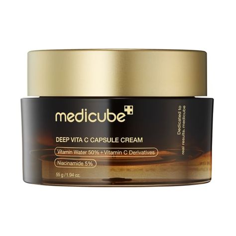 medicube - Deep Vita C Capsule Cream | YesStyle Medicube Skin Care, Vitamin C Capsules, Cloud Skin, Body Ideas, Vitamin C Cream, Skin Care Devices, C Vitamin, Facial Skin Care Routine, Beauty Sponge