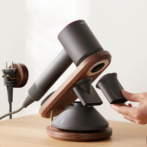 Dyson Supersonic Hairdryer, Supersonic Hair Dryer, Organize Bathroom Countertop, Hair Dryer Stand, Hair Dryer Storage, Wall Mounted Hair Dryer, Hair Dryer Diffuser, Dryer Stand, Dyson Hair Dryer