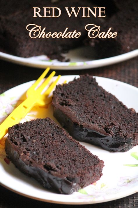 Chocolate Red Wine Loaf Cake, Chocolate Red Wine Cake, Chocolate Wine Cake, Wine Treats, Wine Cake Recipe, Red Wine Cake, Wine Chocolate Cake, Red Wine Chocolate Cake, 21 Cake