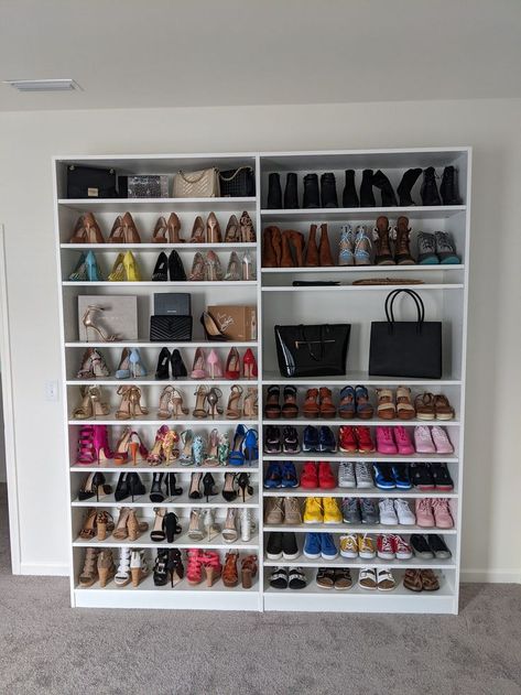 Shoe Organization Small Space, Shoe Rack Cabinet Design, Shoe Rack Ideas, Modern Shoe Rack, Shoe Organization, Girl Apartment Decor, Custom Closet Design, Diy Shoe Rack, Closet Shoe Storage