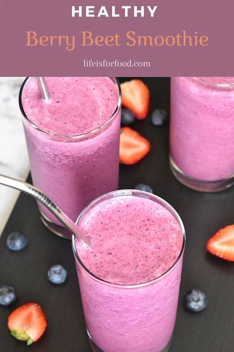 Berry Beet Smoothie Berry Beet Smoothie, Simple Berry Smoothie, Beet And Blueberry Smoothie, Beet Protein Smoothie, Vegan Berry Smoothie, Coconut Milk Smoothie, Berry Smoothie Recipe, Beet Smoothie, Food Innovation