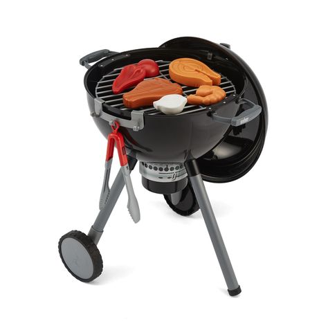 Weber® Original Kettle Barbecue Toy (Black) | Weber.com Kettle Bbq, Play Kitchen Food, Weber Kettle, Fleet Farm, Kettle Grills, Weber Bbq, Grill Time, T Bone Steak, Weber Grill