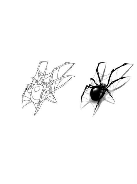 Spider Tattoo Men, Bee Pictures Art, Black Widow Spider Tattoo, Spider Tattoo Design, Tattoo Artist Business Cards, Widow Tattoo, Tatuaje Studio Ghibli, Black Widow Tattoo, Spider Web Tattoo