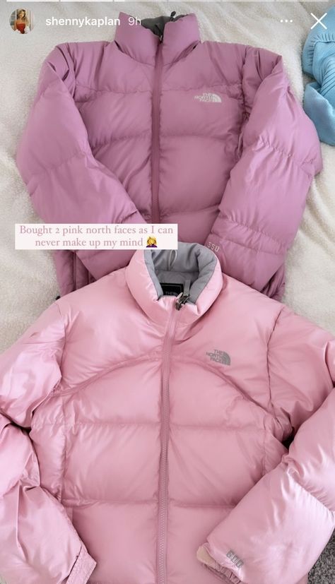 Pink North Face Jacket, Pink North Face, 2000s Fashion Outfits, Pink Girly Things, Preppy Summer, Winter Fits, Cute Simple Outfits, Mode Inspiration, Dream Clothes