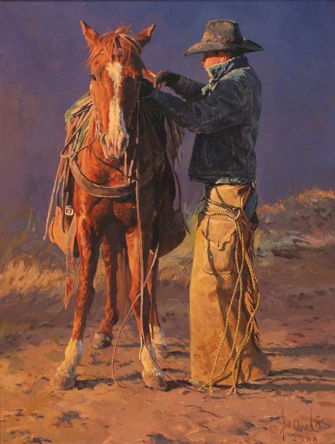 Perspective: Bill Owen [1942-2013] - Western Art & Architecture Cowboy Paintings, Western Novels, Cowboy Artists, Cowboy Life, Cowboy Pictures, Western Artwork, Wilde Westen, Western Paintings, Western Artist