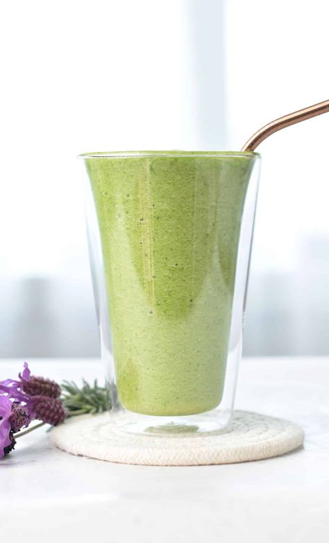 Gut Health Smoothie (7g of Fiber) - The Conscious Plant Kitchen Gut Health Smoothie, Conscious Plant Kitchen, Plant Kitchen, Health Smoothies, Gut Health, Food Ideas, Healthy Food, Food To Make, Smoothie