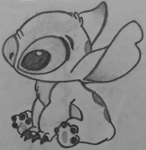 Lio Stitch Drawing, Stitch Disney Sketch, Cute Drawings Of Stitch, Easy Drawings Of Stitch, Stitch Sketch Easy, Stitch Doodle Easy, Easy Stitch Drawings, Drawing Ideas Easy Stitch, Stitch Disney Drawing Easy