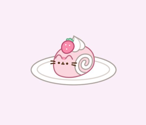 Pusheen Icon, Pusheen Food, Pusheen Pfp, Pink Pusheen, Pusheen Cute, Goofy Drawing, Pusheen Cat, Hello Kitty Drawing, Little Doodles