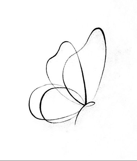 Linear Butterfly Tattoo, Small Line Tattoos Simple, One Line Butterfly Drawing, Small Aesthetic Tattoos Women, Line Art Tattoos Simple, Small Tattoos Butterfly Simple, Tattoo Line Art Woman, Aesthetic Butterfly Sketch, Butterfly Line Art Tattoo