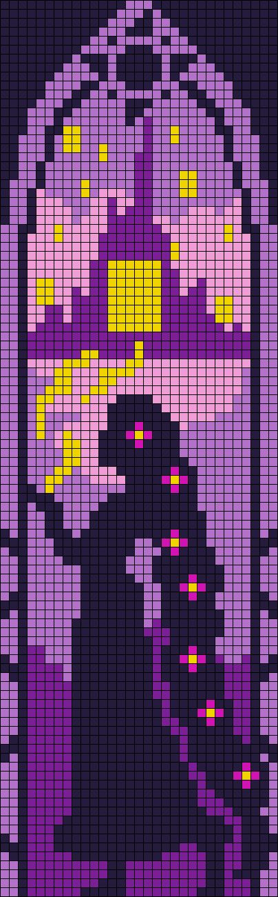 Pixel Crochet Disney, Rapunzel Alpha Pattern, Tangled Pixel Art, Tangled Cross Stitch, Disney Tapestry, Flower Lantern, Tangled Flower, Loom Band Patterns, Pixel Grid