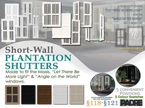 Sims 4 Shutters, Sims 4 Cc Window Shutters, Sims 4 Shutters Cc, Sims 4 Cc Build Mode Exterior, Sims 4 Windows And Doors Cc, Sims 4 Doors And Windows Cc, Television Console, Farmhouse Shutters, Furniture Cc