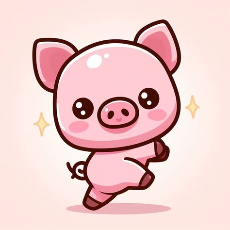 Looking for a charming logo to elevate your business? Send us a direct message with your requirements, and let's create something special together! #cute #kawaii #animal #drawing Pig Logo, Pig Drawing, A Level Art Sketchbook, Fruits Drawing, Fluffy Kittens, Cute Kawaii Animals, Kawaii Pig, Pig Cartoon, Cute Piggies