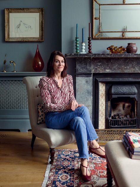 House & Garden September 2020 issue | House & Garden Plummett Farrow And Ball, Oxfordshire House, Anna Haines, Bobbin Chair, Bold Eclectic, Grey Interiors, Designer House, London Houses, Georgian Townhouse