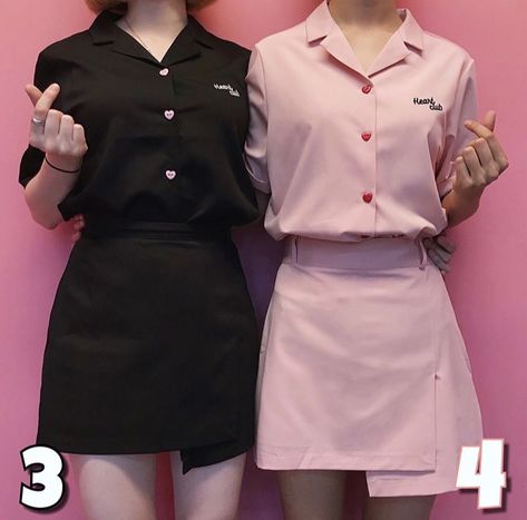 Pink Uniform Work, Beauty Salon Uniform Ideas, Salon Uniform, Spa Uniform, Scrubs Outfit, Bff Outfits, Work Uniforms, Beauty Studio, Ulzzang Fashion