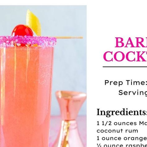 Taste of Home on Instagram: "It's a Barbie Summer! If you’re gearing up to see the new “Barbie” movie, you have to try this cocktail. 🔗 Click the link in our bio for the full recipe and instructions. ⁠ ⁠ #barbiemovie #cocktailideas #cocktailrecipes #barbiegram #pinkcocktail #tasteofhomere" Barbie Cocktail, The New Barbie Movie, Barbie Summer, New Barbie, Pink Cocktails, Barbie Movie, Coconut Rum, Barbie Movies, Taste Of Home