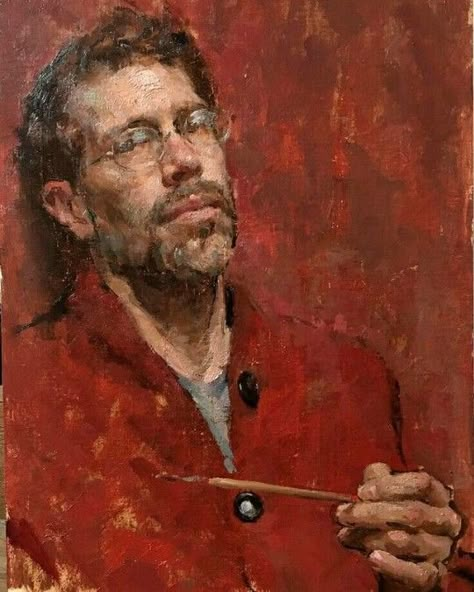 Self Portait, Male Artworks, Portraiture Painting, Academic Art, Contemporary Portrait, Painting People, Figurative Artists, Oil Portrait, Oil Painting Portrait