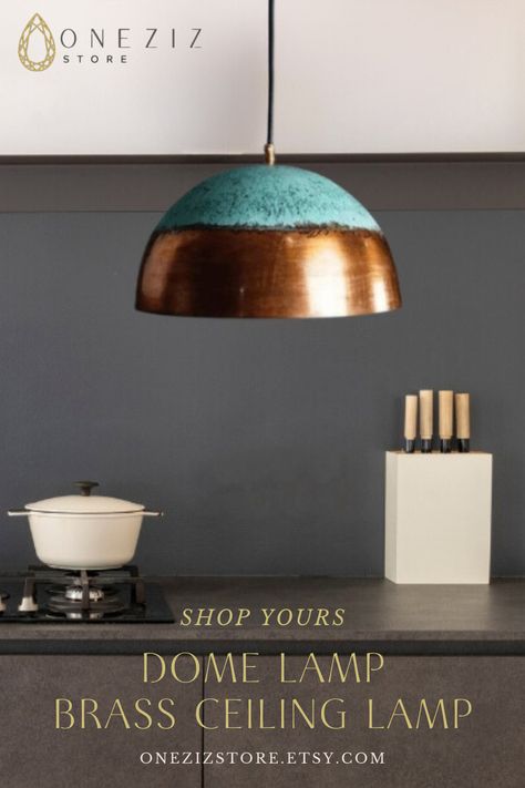 Enhance your kitchen island with our Dome Lamp from Onezizstore. Featuring a stylish brass oxide ceiling lamp design, this piece offers both elegance and functionality. Perfect as a dome lampshade or ceiling light, it adds a touch of Moroccan charm to any space. Discover the perfect blend of traditional and modern with our exquisite lighting solutions. Shop now at Onezizstore.
  #DomeLamp #BrassOxideCeilingLamp #KitchenIsland #DomeLampshade #CeilingLight Copper Hanging Lights, Hanging Lampshade, Green Pendant Light, Farm Light, Dome Lamp, Kitchen Island Dining, Brass Ceiling Light, Lamp Hanging, Hanging Lamp Shade