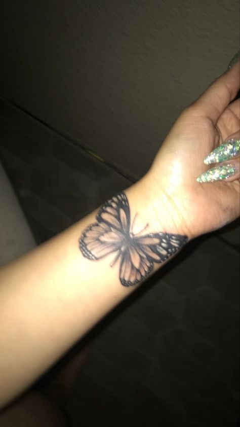 Cute Butterfly Tattoos On Wrist, Butterfly Tattoo On Wrist For Women, Foot Tattoos For Women Butterfly, Butterfly Tattoo Neck For Women, Butterfly Tattoo On Leg For Women, Forearm Butterfly Tattoo Women, Butterfly Forearm Tattoo Women, Butterfly Tattoo Black Women, Butterfly Tattoo Forearm For Women