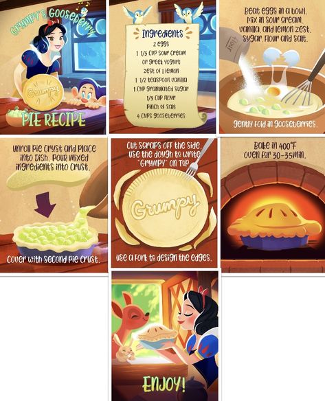 Disney Themed Food Recipes, Disney Movies Recipes, Disney Snack Recipes, Disney Movie Desserts, Food From Movies And Tv Shows, Disney Movie Inspired Food, Disney Themed Recipes, The Disney Princess Cookbook, Disney Dishes Recipes