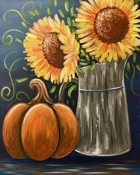 Harvest Drawing, Thanksgiving Paintings, Corn Painting, Troom Troom, Pinots Palette, Paint Nite, Outdoor Canvas, Creative Event, Paint And Sip