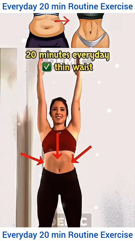 Everyday 20 Routine Exercise, Epic Flat Belly Tips, Flat Belly Workout, Flat Tummy Workout, Burn Belly Fat, Fat Burner, Flat Stomach, Tummy Care, Weight Loss Flat Belly, Lose Belly Fat, Flat Belly Exercise, Tumca - Belly Care, Subliminal Body Result, Workout Plan, Fitness and Exercises, Reduce Belly Fat #abs #absexercise #stomachexercise #lowerbellyworkout #corefinisher #corestrength #coreworkout #fitnessmotivation Lost Waist Workout, Stretching For Flat Belly, Best Way To Flatten Tummy, Gym Flat Tummy Workout, Round Belly Workout, Losing Stomach Fat Tips, Flat Tummy Bed Workout, Quick Fat Burning Workouts, Best Abb Workout For Women Lose Belly Flat Stomach