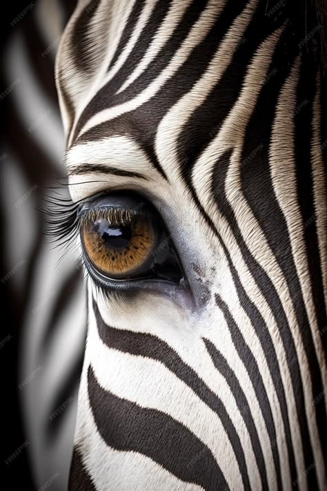 Premium Photo | Close up image of zebra eyes beautiful macro shoot generative aixa African Animals Photography, Zebra Face, Regard Animal, Animal Eyes, Zebra Art, Wild Animals Pictures, African Animals, Animal Faces, Patterns In Nature