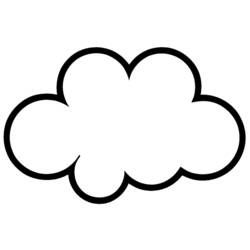 Cloud Template Free Printable, Weather Curriculum, Cloud Coloring Page, Cloud Printable, Draw Clouds, Drawings To Color, Cloud Cartoon, Cloud Outline, Printable Heart Template