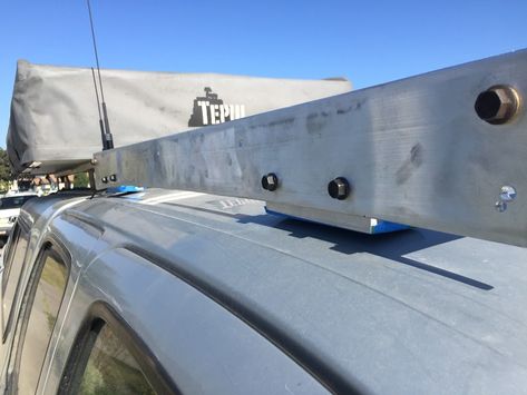 DIY aluminium roof rack? sure why not :D | Expedition Portal Roof Rack Diy, First Gen Tacoma, Diy Roof Rack, Aluminium Roof, Diy Awning, Car Roof Racks, Expedition Portal, Aluminum Roof, Fishing Rod Holder