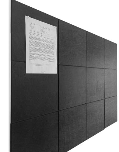 Limited-time deal: DECORITA Large Cork Board Alternative - 12 Pack Felt Wall Tiles with Safe Removable Adhesive Tabs, Cork Boards for Walls Cork Board for Office Pin Board Tack Board Cork Board 48 x 36 - Black Office Pin Board, Felt Wall Tiles, Large Cork Board, Board For Office, Tack Board, Felt Wall, Cork Boards, 3d Wall Panels, Kitchen Wallpaper