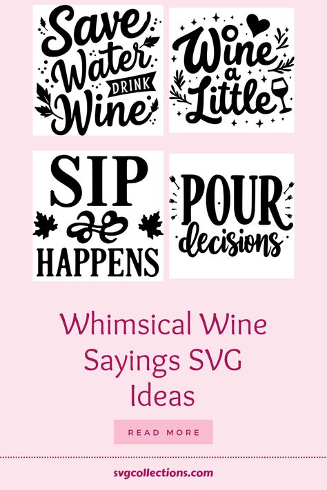 Transform your love for wine into stunning crafts with our delightful Wine Sayings SVG Designs! Perfect for crafters, these unique and witty quotes will add a personal touch to T-shirts, wine glasses, and décor for any occasion. Create beautiful, custom wine bottle labels or memorable keepsakes for weddings and celebrations with our versatile SVGs. Let your creativity flow as you mix and match sayings, making every creation echo your humor and joy for wine. Cheers to your DIY adventures in crafting unforgettable wine-themed projects! Custom Wine Bottle Labels, Custom Wine Bottle, Wine Cheers, Lion Svg, Wine Sayings, Witty Sayings, Wedding Wine Glasses, Charming Quotes, Quiet Evening