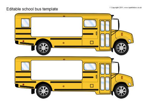 School Bus Template, Bus Template, School Buses, Transportation Theme, Word Templates, School Bus Driver, St Patrick's Day Crafts, Microsoft Word Templates, Bus Driver