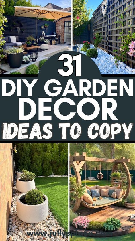 garden ideas, garden decor ideas, outdoor ideas, patio ideas, backyard ideas Dad Grilling Plate Diy, Unique Planters, Creative Garden Decor, Cozy Garden, Dramatic Entrance, Outdoor Sanctuary, Vertical Herb Garden, Garden Decor Ideas, Garden Makeover