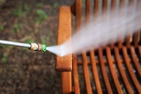 From new outdoor pillows to rust-free chairs, 10 ways to revive your patio furniture. Powerwashing Tips, Powerwashing House, Power Washing Tips, Power Washer Solution Diy, Power Washing Business, Pressure Washing Tips, Pressure Washer Tips, Handyman Hacks, Pressure Washing Business