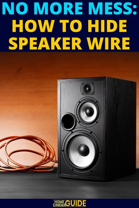 Hide Speaker Wire, Hiding Speaker Wires, Wiring Speakers, Home Theater Wiring, Wireless Home Theater System, Music Lists, Sony Speakers, Diy Audio Projects, Home Theater Sound System