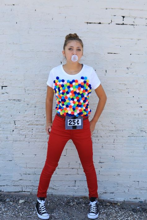 Gumball Machine Costume | Kamri Noel | CGH Gumball Machine Costume, Costumes Faciles, Food Halloween Costumes, Meme Costume, Halloween Fest, Halloween Coustumes, Diy Halloween Costumes For Kids, Holloween Costume, Diy Kostüm