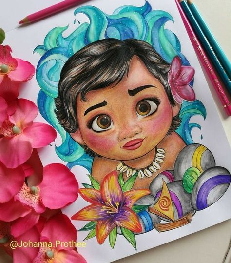 Moana Drawing, Disney Character Drawings, Disney Canvas Art, Disney Drawings Sketches, Disney Paintings, 동화 삽화, Drawing Hands, Cute Disney Drawings, Disney Art Drawings