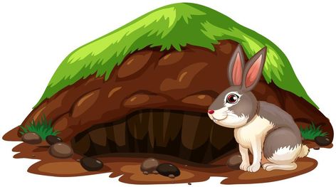 A Cute Rabbit Getting Out of Hole Rabbit Burrow, Blue Glitter Background, All About Rabbits, Rabbit Drawing, Cute Rabbit, Glitter Background, Rabbit Hole, Baby Shark, Blue Glitter