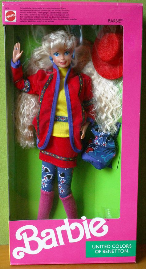 Barbie Benetton, Barbie 1990, Barbie 80s, Barbie 90s, Knitwear Inspiration, Barbie Vintage, Beautiful Barbie Dolls, Barbie I, Inspiration Fashion