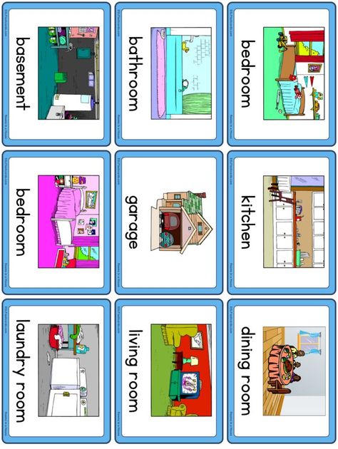 Vocabulary – Page 3 – ESL Flashcards Esl Rooms Of The House, Rooms Of The House Flashcards, House Vocabulary English, Parts Of The House Flashcards, Room Vocabulary, Rooms In A House, Esl Flashcards, House Vocabulary, Flash Card Template