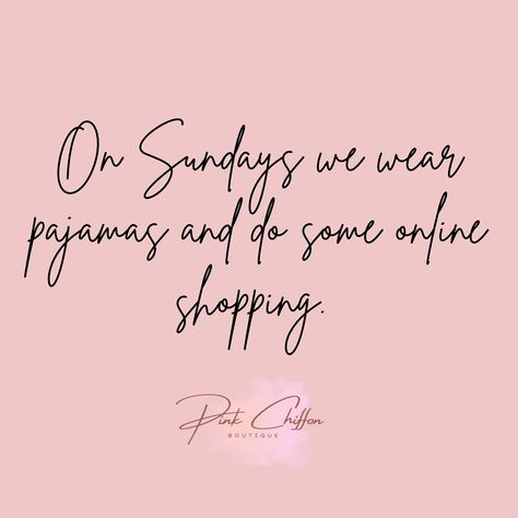 Happy Sunday! Enjoy your morning coffee in your pjs shopping online with FREE SHIPPING!! Today only!! FREE SHIPPING CODE: SUNDAY Cheers! ☕️ 🛍️ www.pinkchiffonboutique.net Sunday Shopping Quotes, Quotes Morning, Shopping Quotes, Sunday Quotes, Sticker Ideas, Pink Chiffon, Insta Feed, Today Only, Happy Sunday