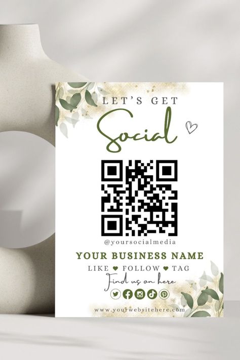 #Stationery_Design #Logos #Qr_Code_Sign #Qr_Code_Business Qr Code Business, Qr Code Sign, Types Of Social Media, Pin Template, Social Media Signs, Quote Template, Social Media Poster, Social Media Logos, Creative Ads