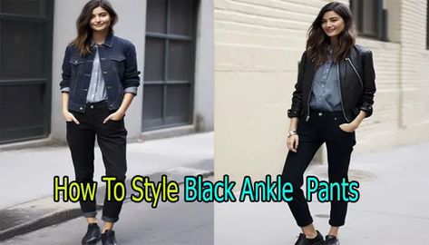 As a fashion lover, you’re probably familiar with the classic ankle pant. But how do you make black ankle pants look fashionable and appropriate for various occasions? To help you out, I’ve put together nine outfit ideas to show you how to wear black ankle pants! From casual looks to dressier ensembles, these style tips will help you create the perfect look no matter the occasion. So keep reading to learn how to make these versatile bottoms work in your wardrobe! Ankle Black Pants Outfit, Black Pants Outfit, Black Ankle Pants, Ankle Length Jeans, Rock Chick, Black Pants Casual, Ankle Length Pants, Ankle Pants, Pants Outfit